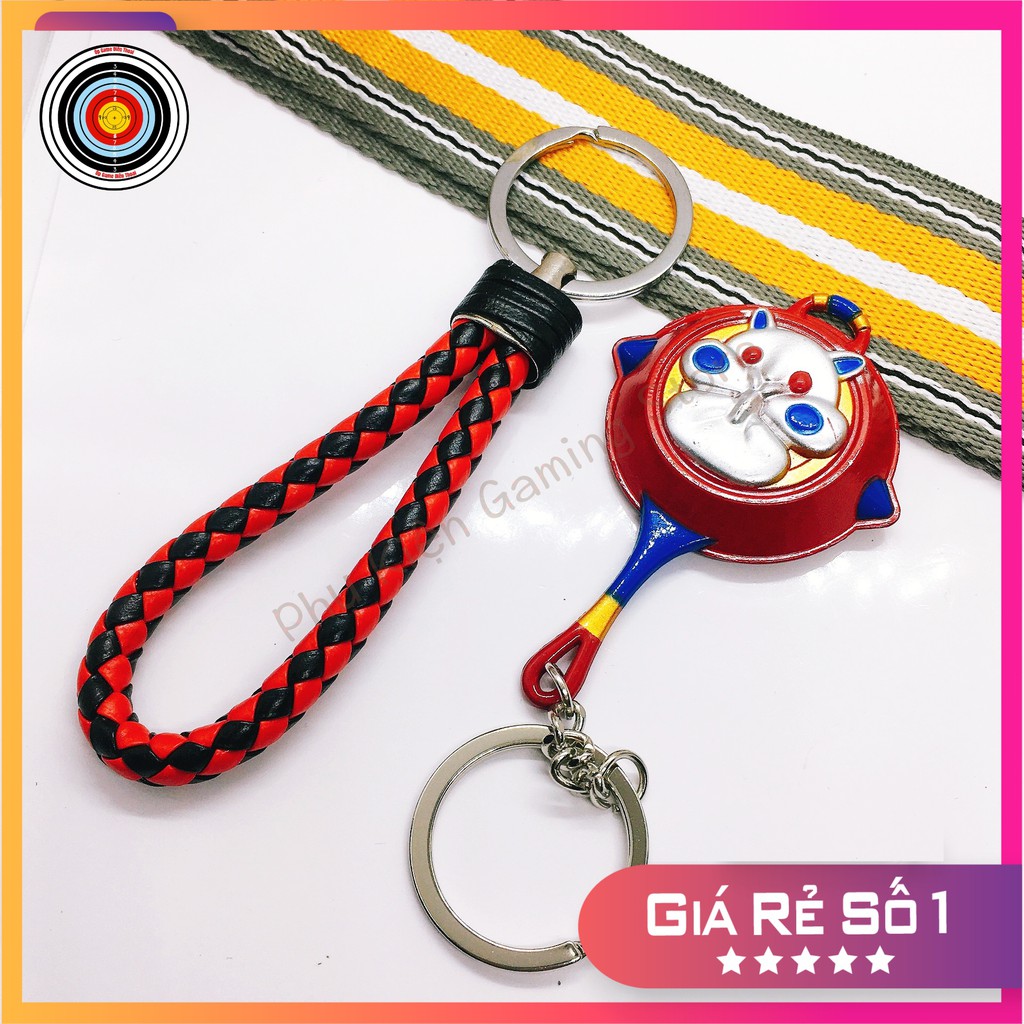 [CHẤT] Móc chìa khoá PUBG mix skin pupg chảo Hamster RED độc đáo - Móc khoá xe máy, dây da không rỉ cao cấp