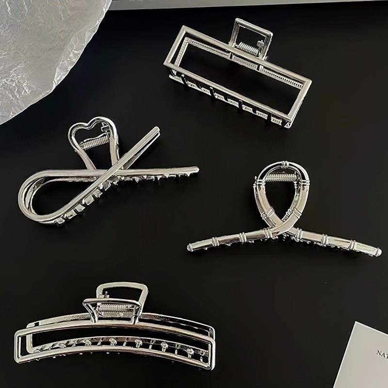 Kẹp Tóc Hợp Kim Bạc Kiểu Hình Học 13 Kiểu Dáng Thời Trang Cho Nữ