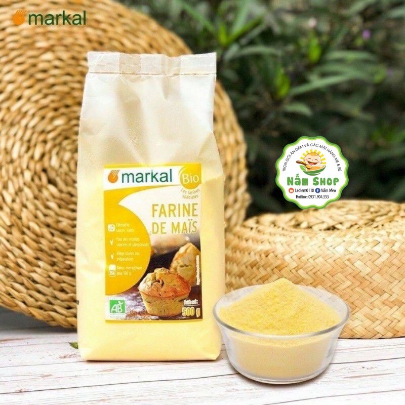 Bột bắp  hữu cơ Markal nấu soup, làm bánh cho bé ăn dặm
