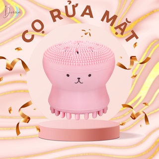 Cọ rửa mặt bạch tuộc phong cách Hàn Quốc cọ rửa mặt tiện dụng màu hồng