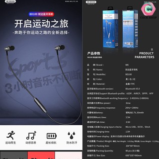 Tai nghe Buletooth WK BD100