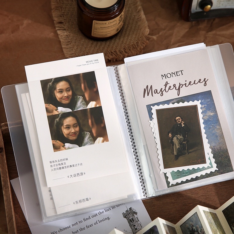 Sổ lưu trữ đựng sticker và card trang trí 40 tờ