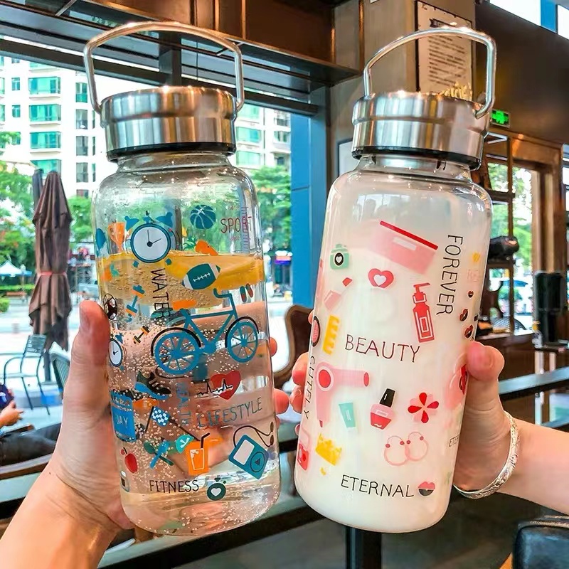 Bình Đựng Nước Thuỷ Tinh Cao Cấp Chịu Nhiệt Dung tích 1000Ml
