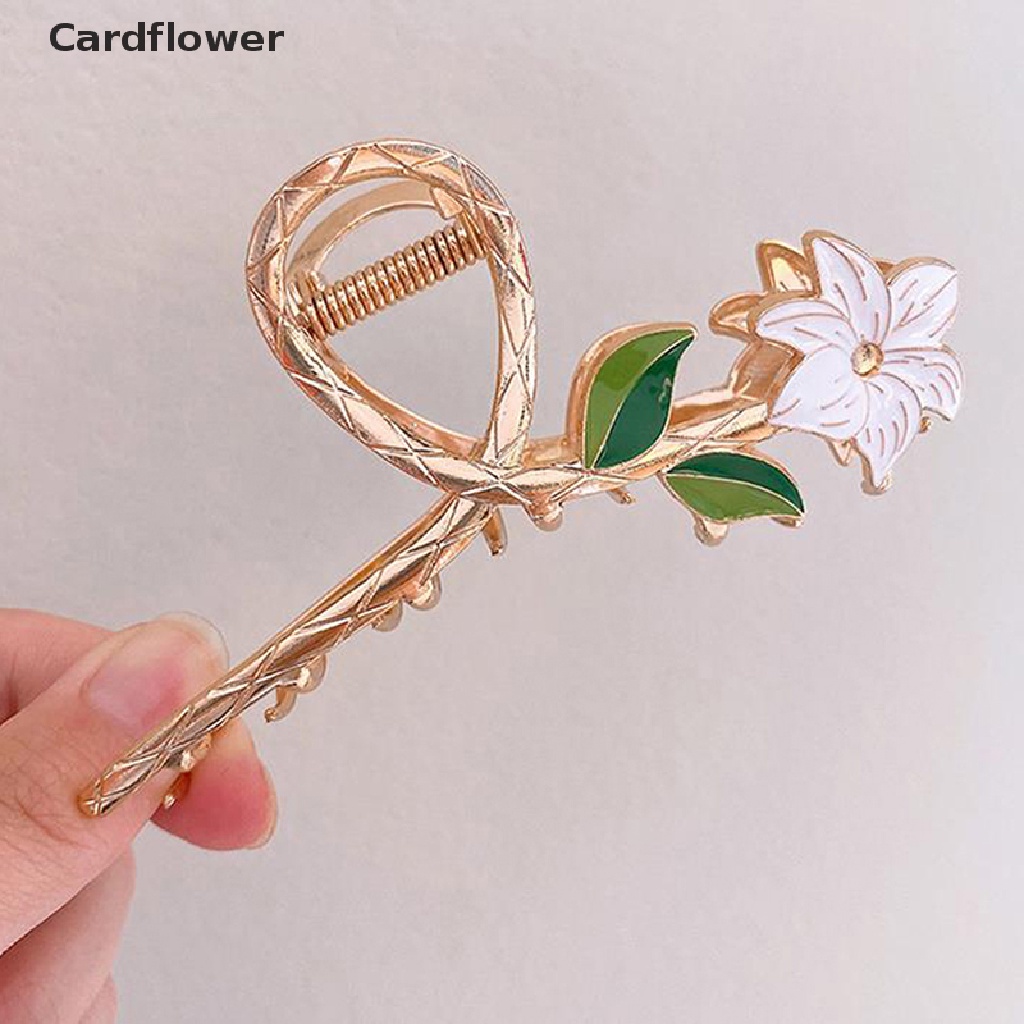 Kẹp Tóc Càng Cua Đính Hoa Lily Sang Trọng