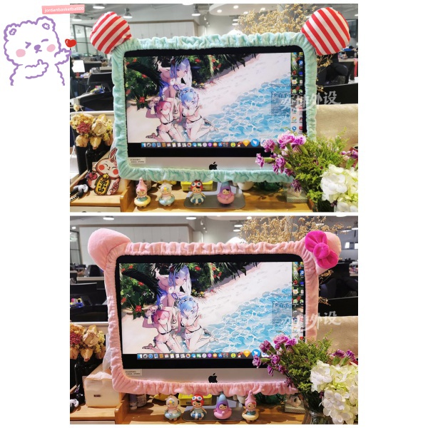 Ốp Vỏ Bọc Bảo Vệ Viền Máy Tính / Màn Hình Lcd / Máy Tính / Máy Nghe Nhạc Chống Bụi Bằng Lông Nhung Kiểu Hoạt Hình | BigBuy360 - bigbuy360.vn