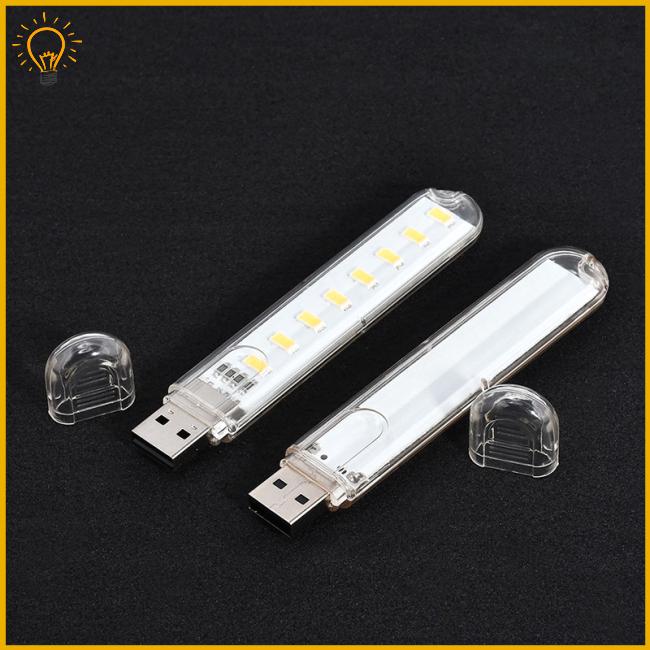Đèn Led Ban Đêm Usb Mini 8 Bóng 5V