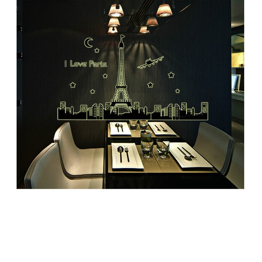 Decal Dán Tường Effeil dạ quang