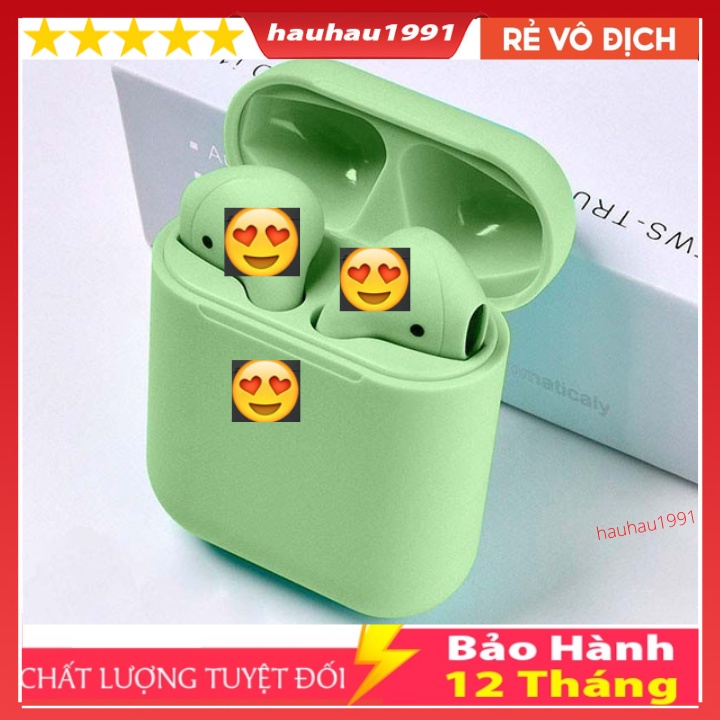 Tai Nghe Bluetooth Không Dây Inpods i12 TWS 5.0 Cảm Ứng Điều Khiển Nghe Nhạc Cực Hay Bảo Hành 12 Tháng