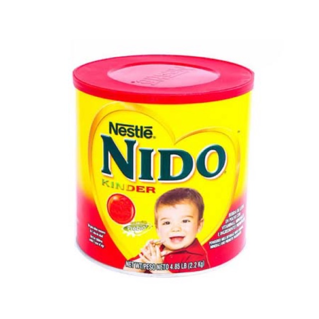 DATE 8/2021 Sữa Nido 1+ nắp đỏ 1,6kg hàng Mỹ