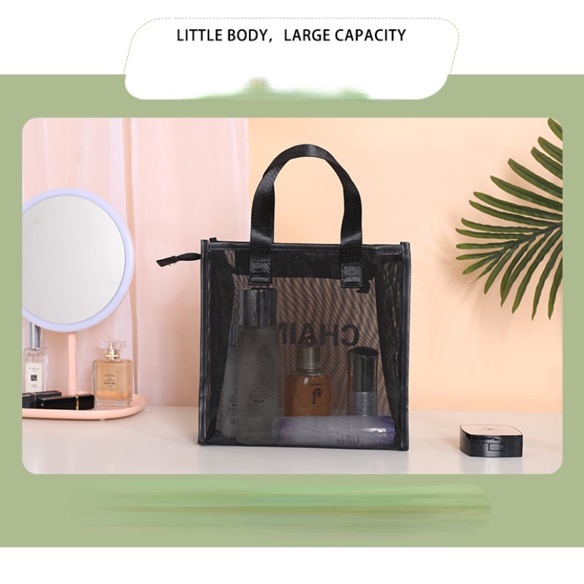 Túi Đựng Mỹ Phẩm Sức Chứa Lớn Có Tay Cầm Tiện Lợi Khi Đi Du Lịch