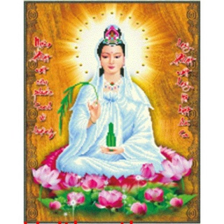 Tranh đính đá Phật Quan Thế Âm LV347