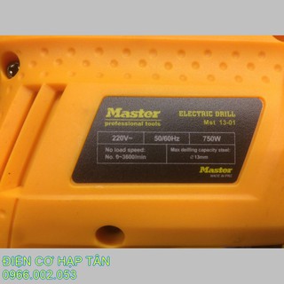 MÁY KHOAN MASTER  750W  13mm  MALAYSIA