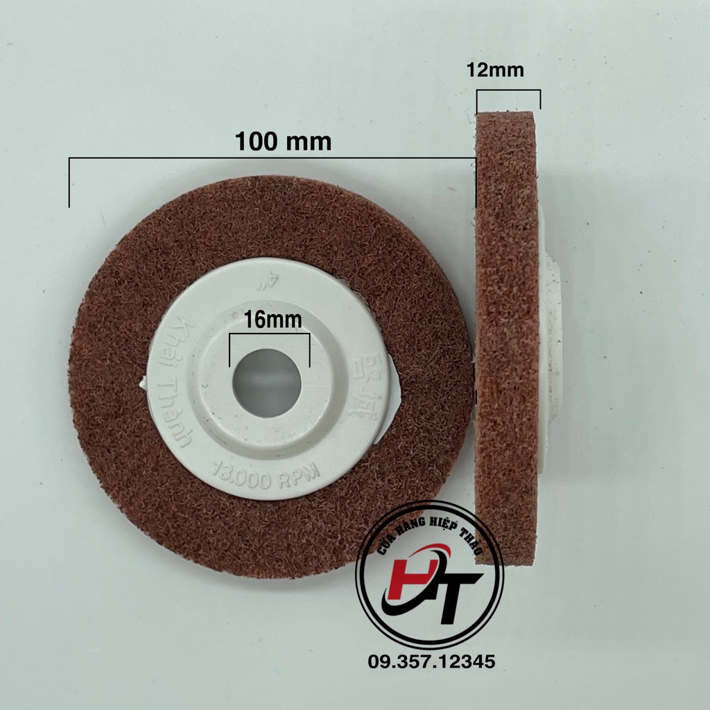 Nỉ đánh bóng inox xám đỏ bánh nỉ cá xấu loại tốt NX-ND