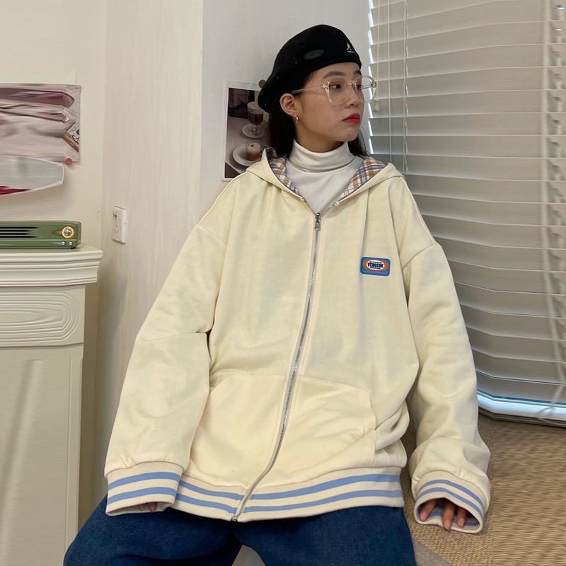 Áo Khoác Ca Rô Hai Mặt Phong Cách Hàn Quốc 2021 Cho Nữ | BigBuy360 - bigbuy360.vn