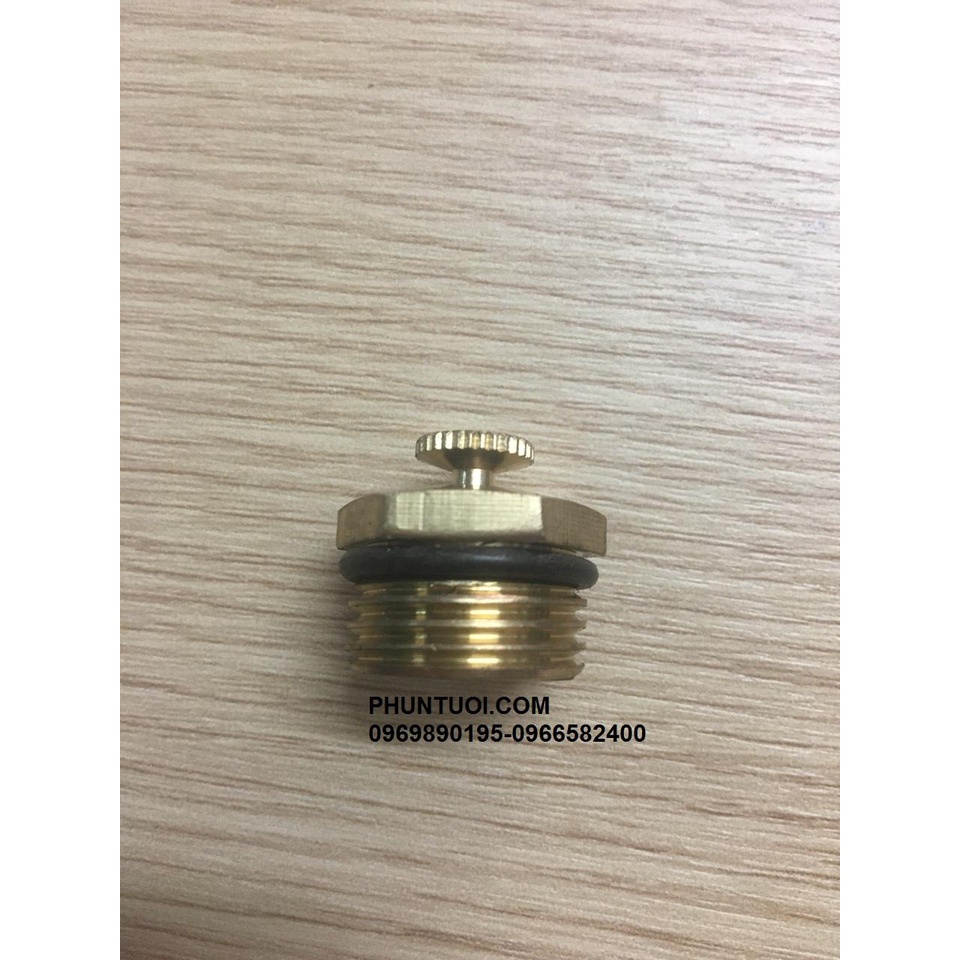 20 BÉC PHUN MƯA ĐIỀU CHỈNH LƯU LƯỢNG BẰNG ĐỒNG CHÂN REN 21MM