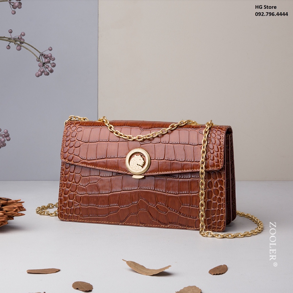 Túi Xách Nữ Hàn Quốc Da Bò Italy Cao Cấp(Da Thật  100%) Zooler FullBox ZL018 Size 26.5cm Làm Quà Tặng, Sinh Nhật, Quà Bi