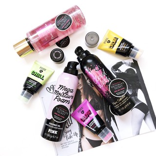 Gel tắm tạo bọt Pure Seduction Cloud Wash 130g và Mega Moisture Foam - Victoria's Secret