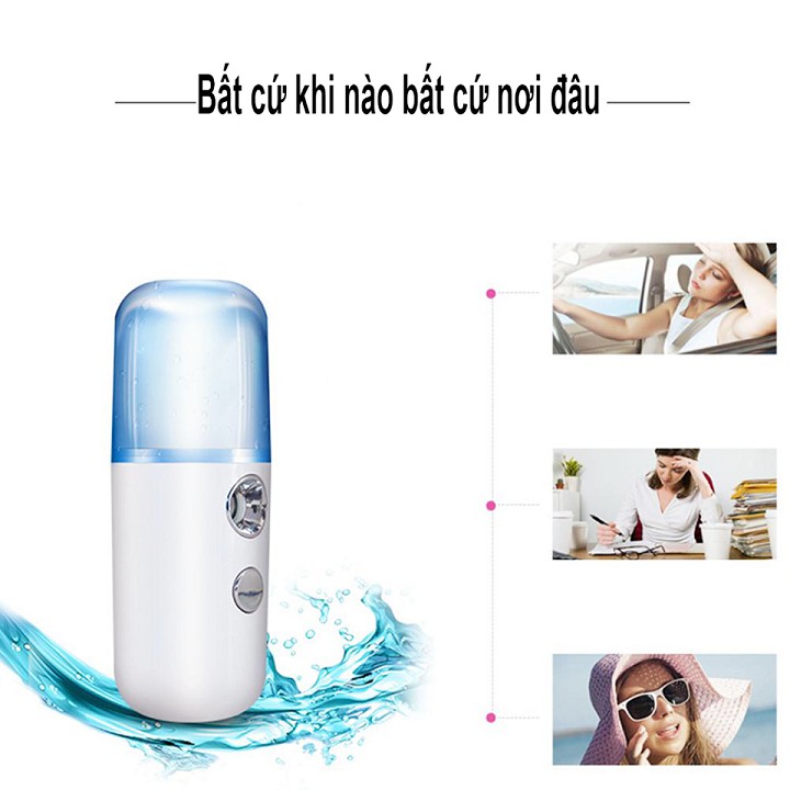 Máy Xông Mặt Mini Công Nghệ Phun Sương Nano