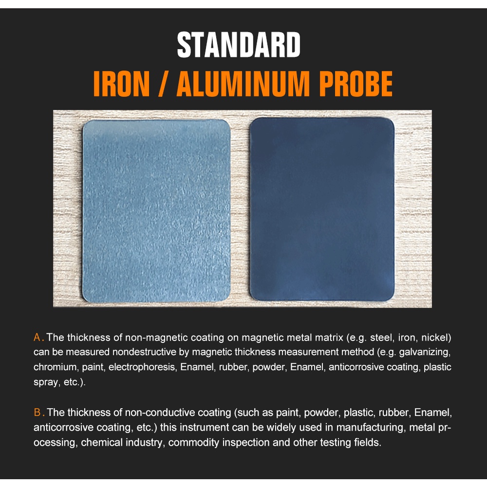 Bộ Dụng Cụ Đo Độ Dày Lớp Sơn Xe Hơi Mileseey MC996 0-1500 um Fe & NFe