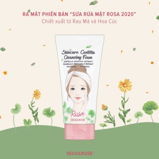 [SEOUL ROSE] Sữa rửa mặt rau má SeoulRose Rosa Skincare Centella Cleansing Foam dùng được cho da mụn mới nhất