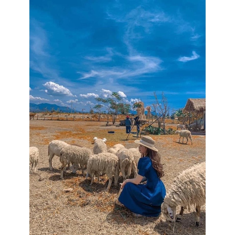 VNU226 - VÁY XOÈ CỔ ĐỔ TAY BỒNG | BigBuy360 - bigbuy360.vn