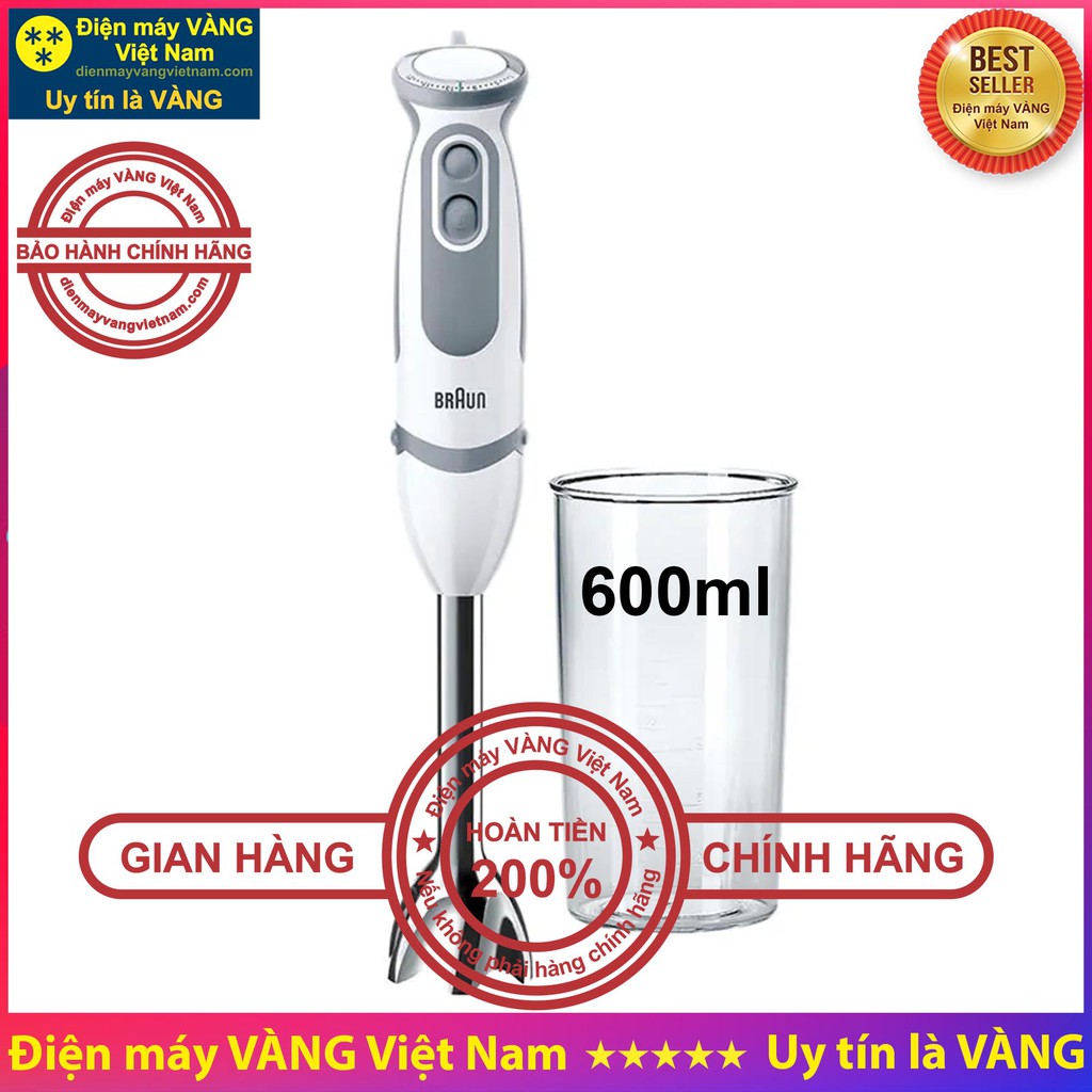 Máy xay cầm tay Braun MQ5000 MQ5200 MQ5035 MQ5235 MQ5030 MQ5045 MQ5245 MQ3045 - Phụ kiện máy xay Braun (Hàng chính hãng)