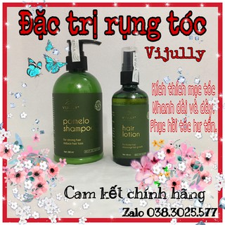 Dầu Gội Và Tinh Dầu Bưởi Vijilly Cặp Đôi TRị Rụng- Mọc Tóc-Phục Hồi Tóc Hư Tổn-Kích Thích Mọc Tóc Nhanh 1k