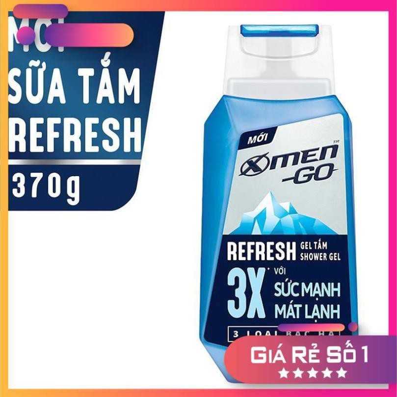 Sale sốc combo 30 gói dầu gội, sữa tắm, sữa rửa mặt xmen go refresh