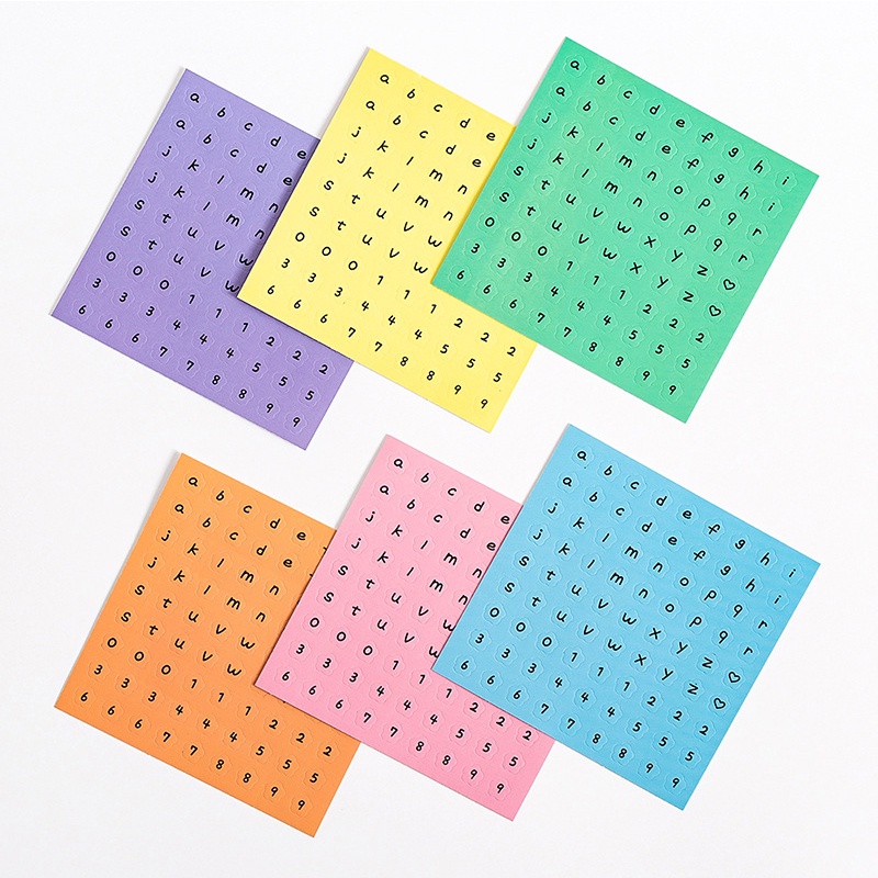 Sticker Dán Trang Trí Sổ Tay/Nhật Ký Hình Chữ Cái DIY