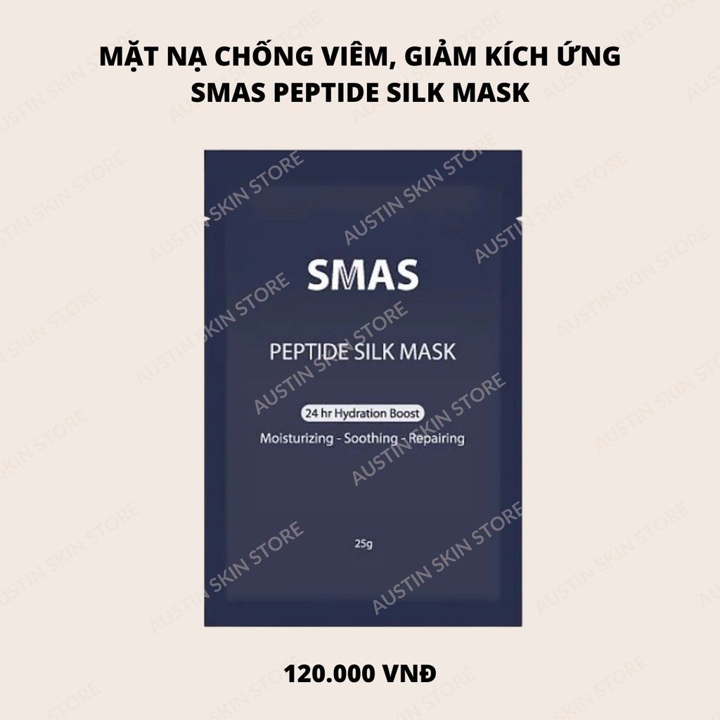 Mặt Nạ Làm Dịu Da SMAS Peptide Silk Mask