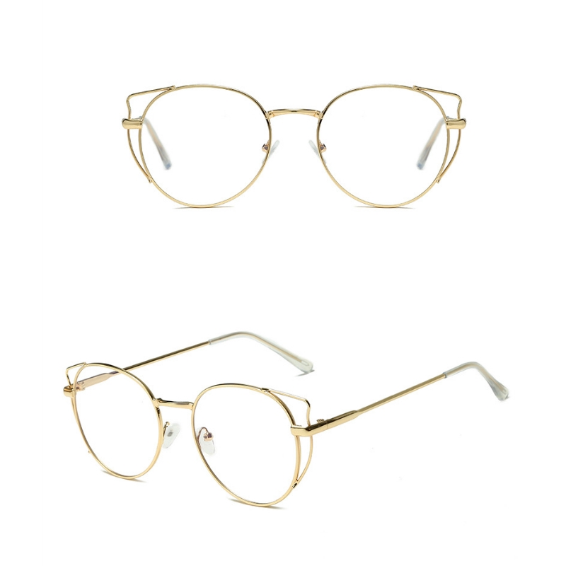 Eyeglasses Metal Round Frame Vintage Anti-blue light