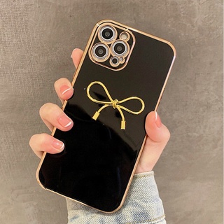 Samsung Galaxy A22 A32 A52 A52S A72 A50 A50S A30S A51 A55 M32 A71 M51 M55 M15 M35 A05 A05S A25 A15 A35 A24 A34 A54 A04 A04E A73 A53 A33 A12 M33 M54 S21 S22 S20 S23 S24 Plus Note 20 Ultra S21 FE 3D Bow Plating Soft Phone Case Back Full Cover