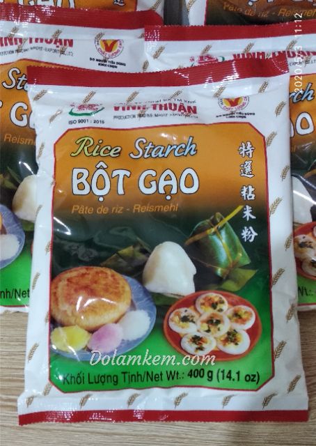 Bột Gạo Vĩnh Thuận 400g⚡SALE⚡ làm Bánh bò, bánh củ cải, bánh chuối, bánh bột, bánh cống...