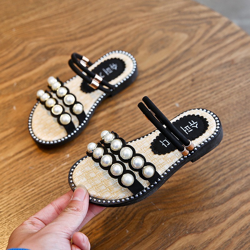 Dép Sandal cho bé gái - dép sandal đính đá siêu xinh phong cách hàn quốc hàng cao cấp dành cho bé gái 1-5 tuổi