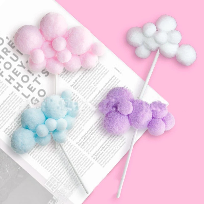 Phụ Kiện Trang Trí Bánh Kem Hình Khinh Khí Cầu Hoạt Hình Dễ Thương