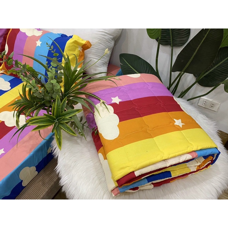 Trọn bộ 5 món Poly set hè và set phao- mẫu cầu vồng mây