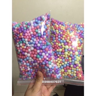 Hạt xốp mix màu và hạt xốp trắng