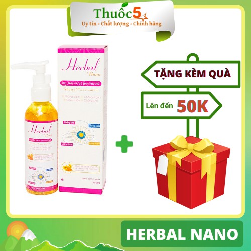 [GIÁ GỐC] Dung dịch vệ sinh toàn thân HERBAL nano chai 105m