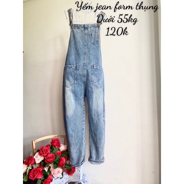 Quần yếm jean