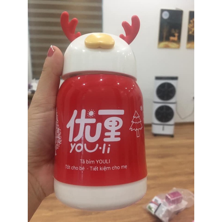 Bình nước giữ nhiệt thuỷ tinh cao cấp  - dung tích 350ml