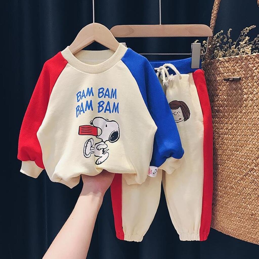 Bộ Nỉ Bông Bam Bam Cao Cấp Cho Bé Từ 6 - 27kg. MINKY BABY