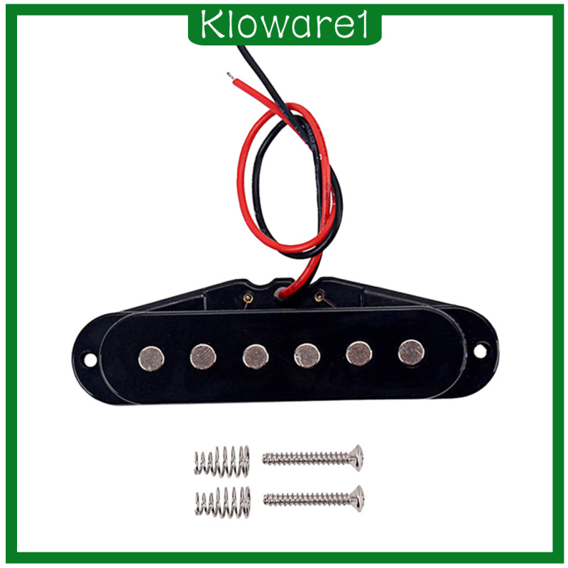 [KLOWARE1]MagiDeal 50mm Single Coil Middle Pickup for ST Electric Guitar Parts Black