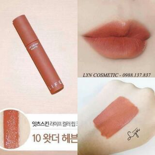 SON IT'S SKIN LIP CRUSH MATTE LIFE COLOR Màu 10 ( cam đất )