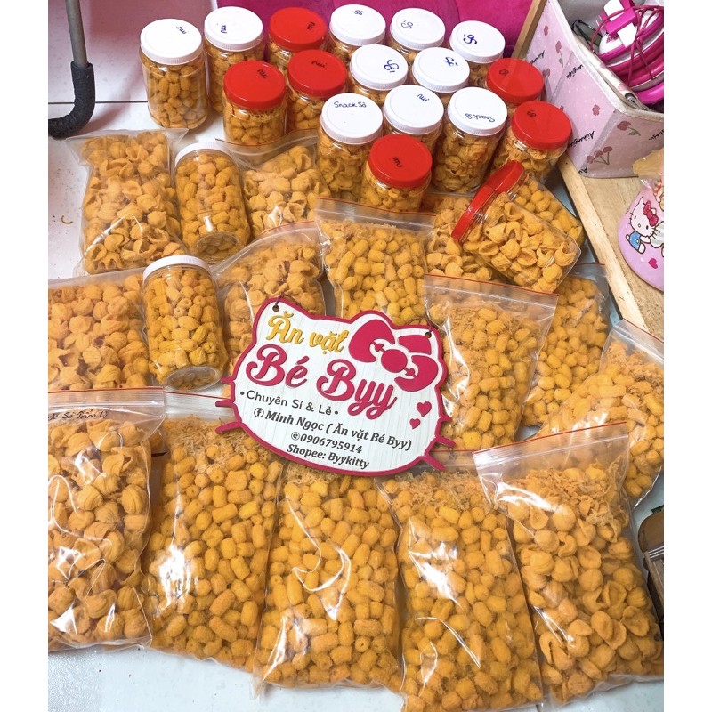 Nui Bơ Chiên Giòn Lắc Phomai Chà Bông Nhỏ