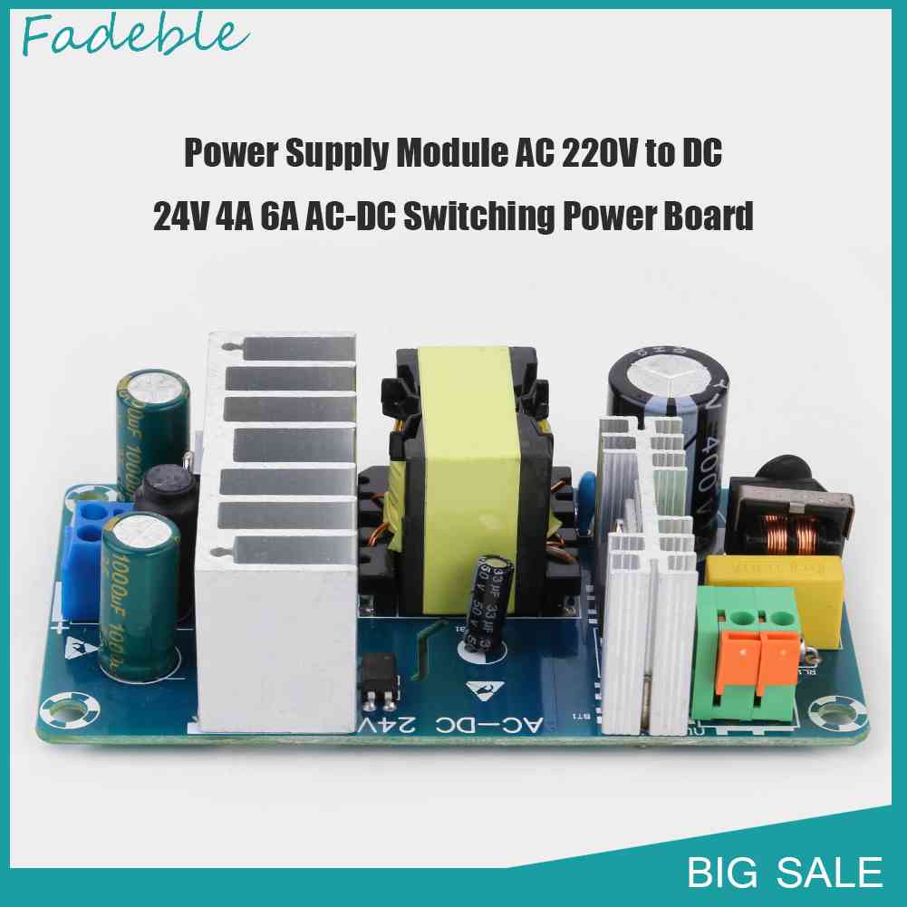 Mô Đun Cung Cấp Nguồn Điện AC 220V Sang DC 24V 4A 6A AC-DC