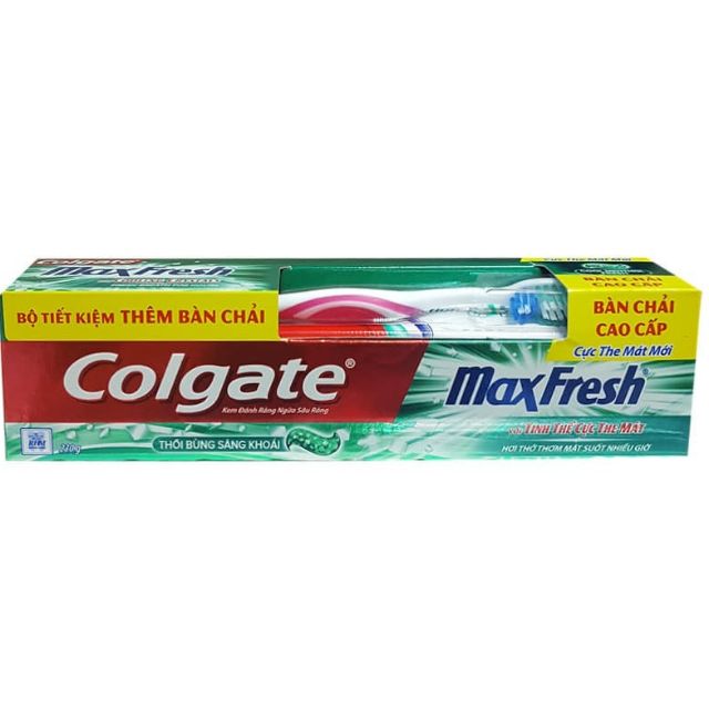 Colgate Maxfresh kem đánh răng Than Tre