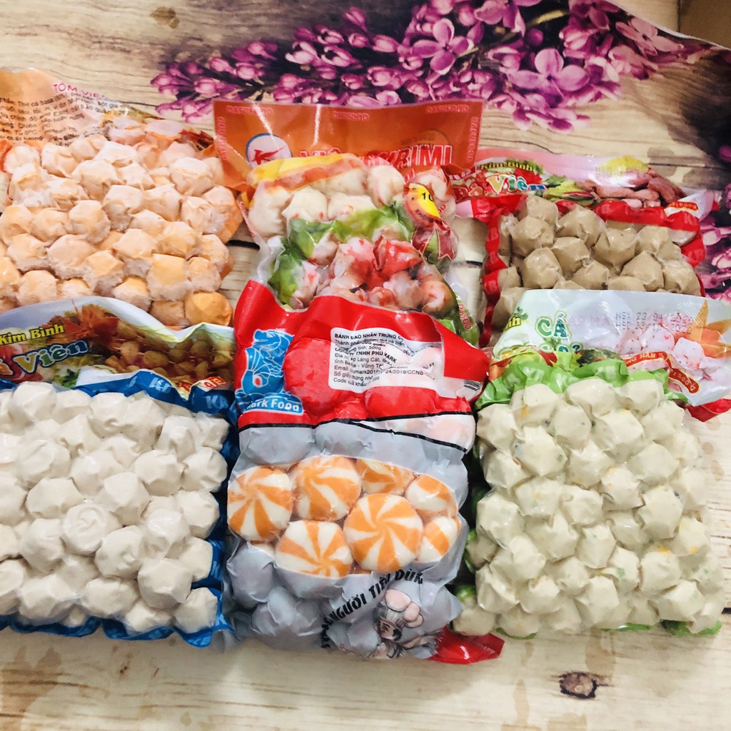 KHAY VIÊN THẢ LẨU THẬP CẨM 200g-500g