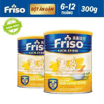 Combo 2 lon Bột ăn dặm Friso gold 300g