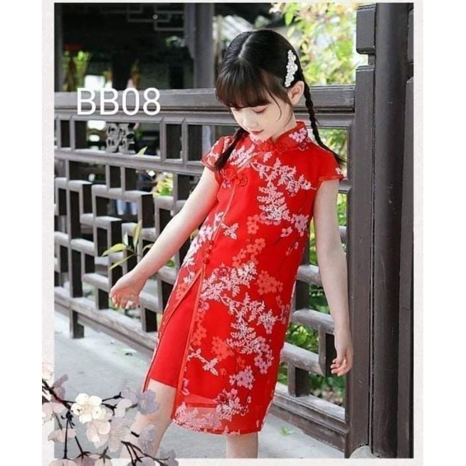 Mẫu sườn xám cho bé gái size từ 15-38kg