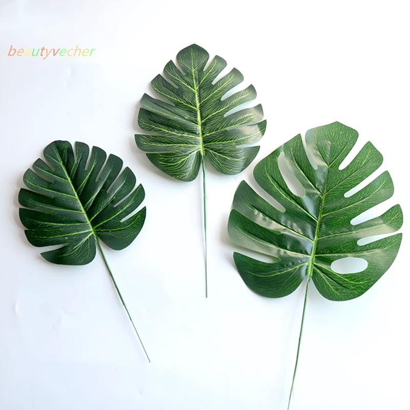 20 lá trầu bà monstera nhân tạo trang trí nội thất